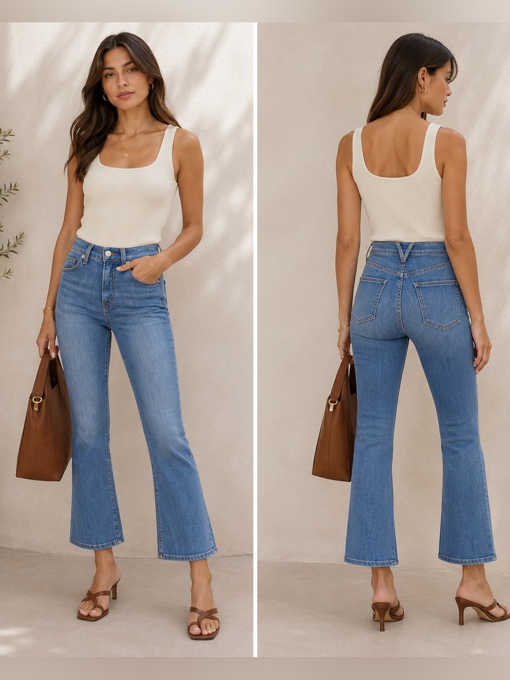 Veronica Beard Carly High Rise Kick Flare Jeans Lakeshore Wash Size 27 Made USA